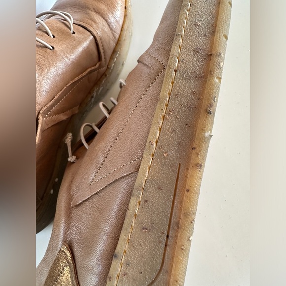 1725.A Pike Sneakers - tan and bronze leather made in Italy 38 - Picture 2 of 8